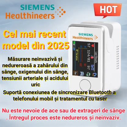 🌈Inovație tehnologică în cercetarea medicală în 2025: glucometru portabil Siemens nedureros și non-invaziv, monitorizarea sănătății glicemiei nu a fost niciodată atât de ușoară!