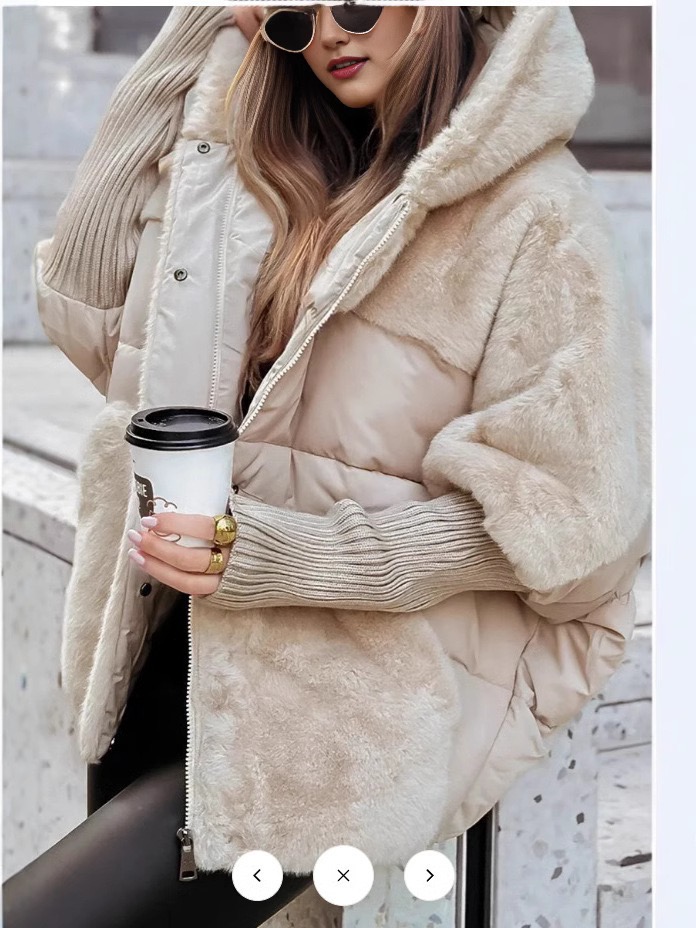 ❄️Winter Hot Sale 50% Off💖Women’s Oversized Hooded Patchwork Puffer Coat