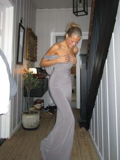 Flora maxi dress - Taupe