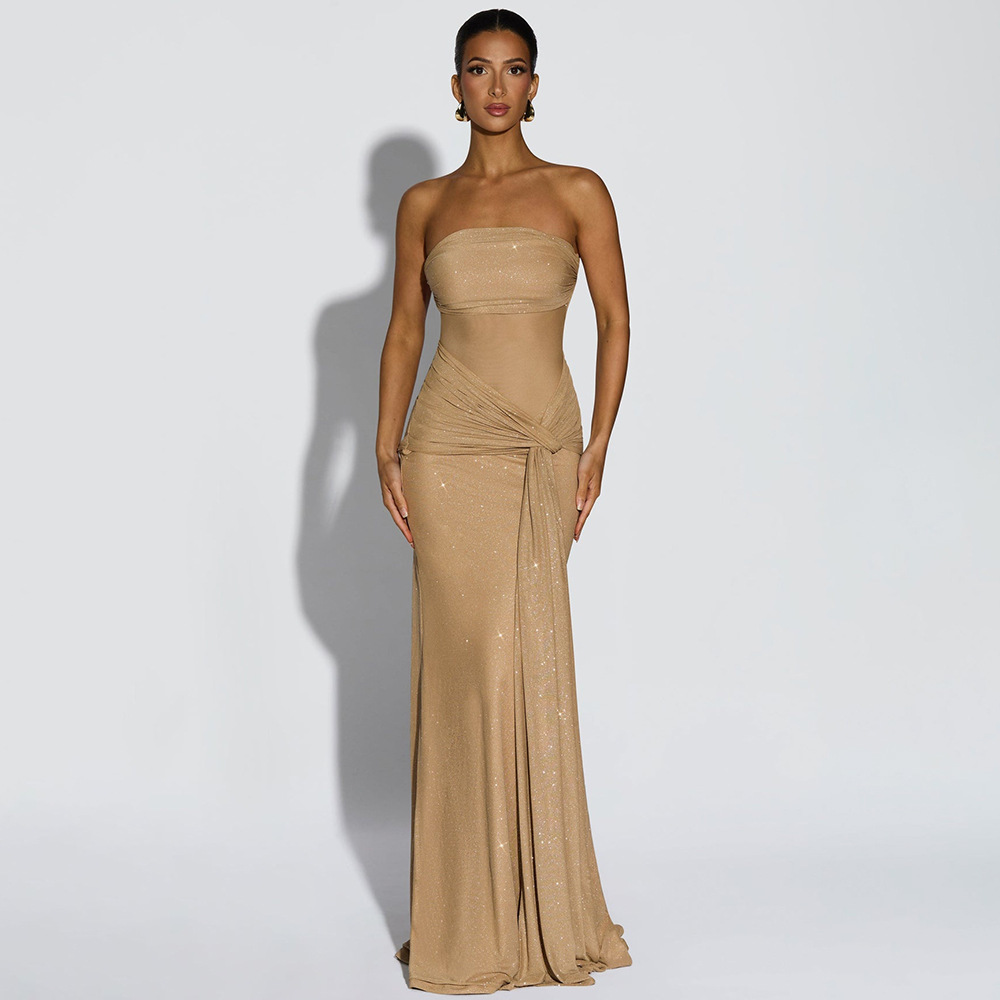 Mebius Maxi Dress - Black Sparkle