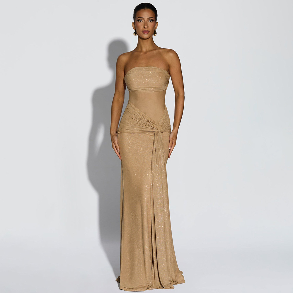 Mebius Maxi Dress - Black Sparkle