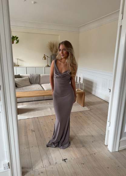 Flora maxi dress - Taupe