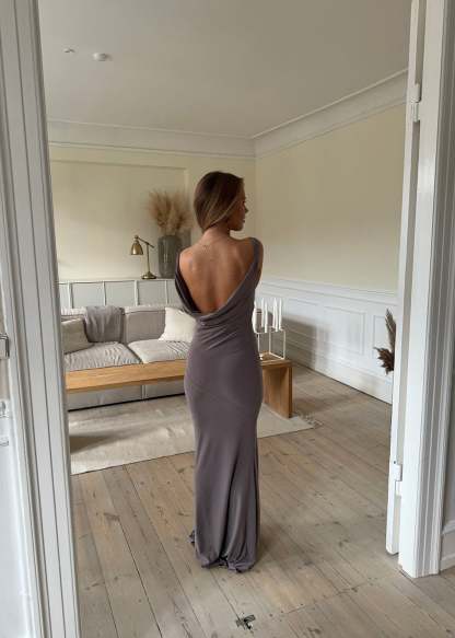 Flora maxi dress - Taupe