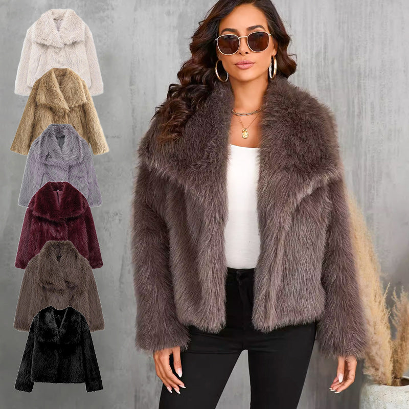 🔥🖤Winter Pre-Sale Women's Fur Coat, Plush Lining, Soft Collar, Free Shipping (Cozy Edition)