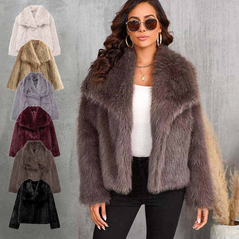 🔥🖤Winter Pre-Sale Women's Fur Coat, Plush Lining, Soft Collar, Free Shipping (Cozy Edition)