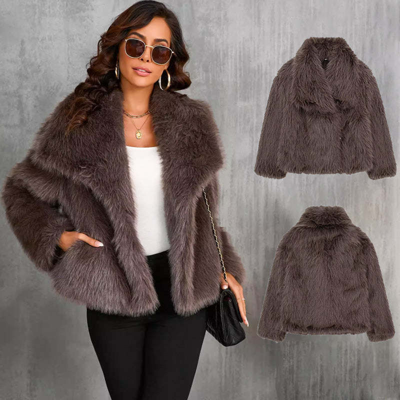 🔥🖤Winter Pre-Sale Women's Fur Coat, Plush Lining, Soft Collar, Free Shipping (Cozy Edition)