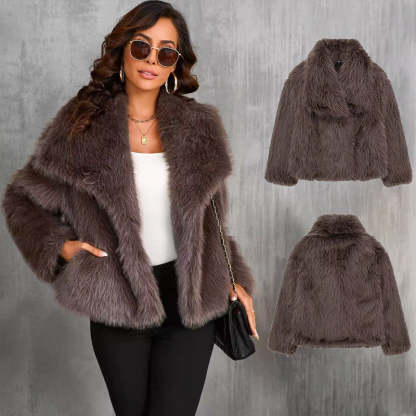 🔥🖤Winter Pre-Sale Women's Fur Coat, Plush Lining, Soft Collar, Free Shipping (Cozy Edition)
