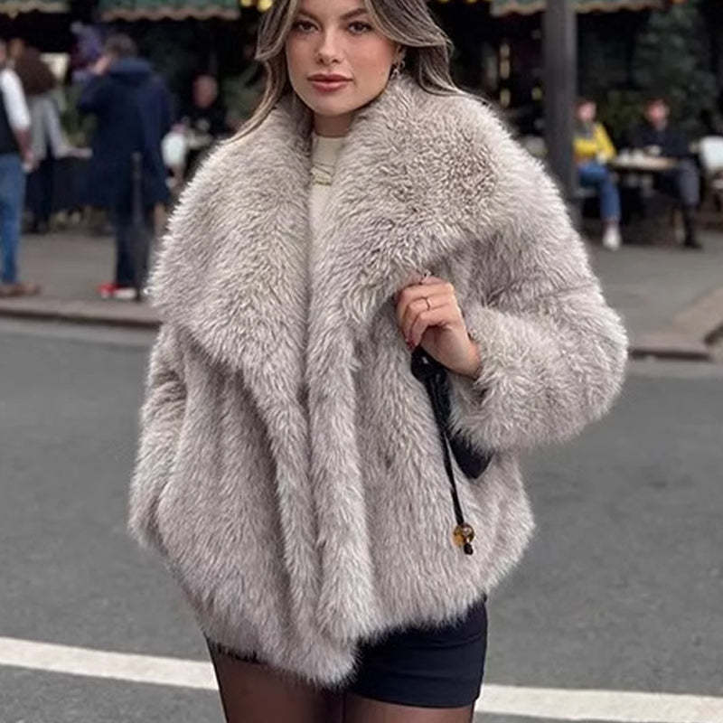 🔥🖤Winter Pre-Sale Women's Fur Coat, Plush Lining, Soft Collar, Free Shipping (Cozy Edition)