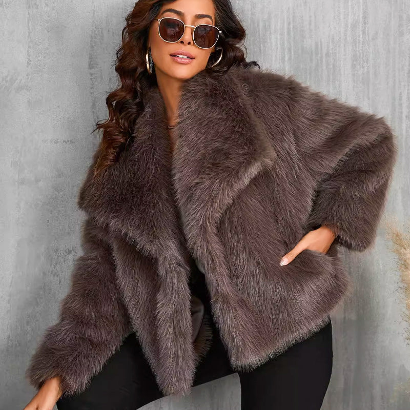 🔥🖤Winter Pre-Sale Women's Fur Coat, Plush Lining, Soft Collar, Free Shipping (Cozy Edition)