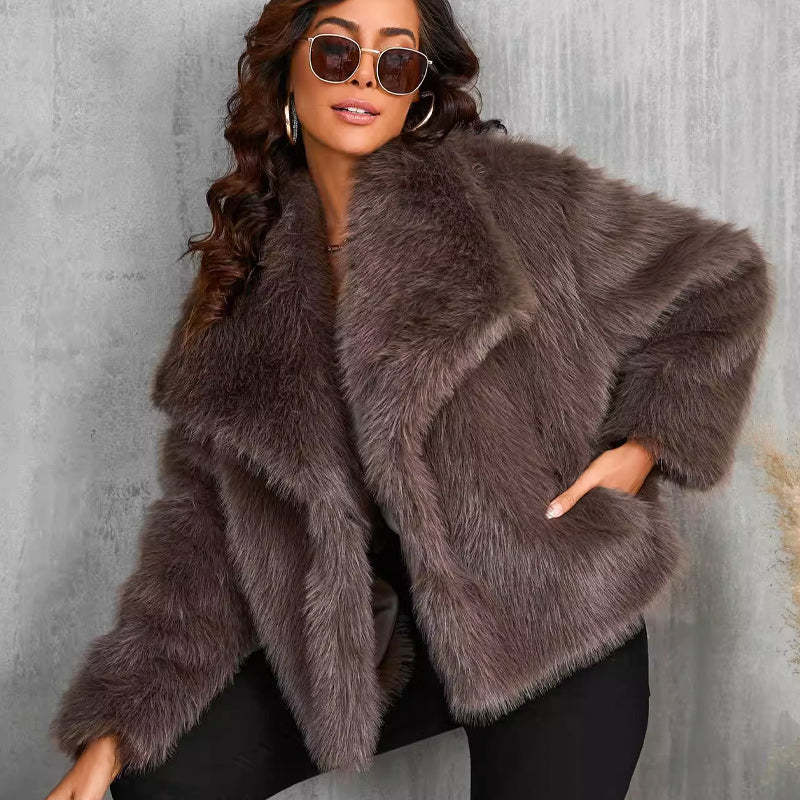 🔥🖤Winter Pre-Sale Women's Fur Coat, Plush Lining, Soft Collar, Free Shipping (Cozy Edition)