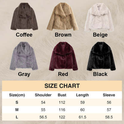 🔥🖤Winter Pre-Sale Women's Fur Coat, Plush Lining, Soft Collar, Free Shipping (Cozy Edition)
