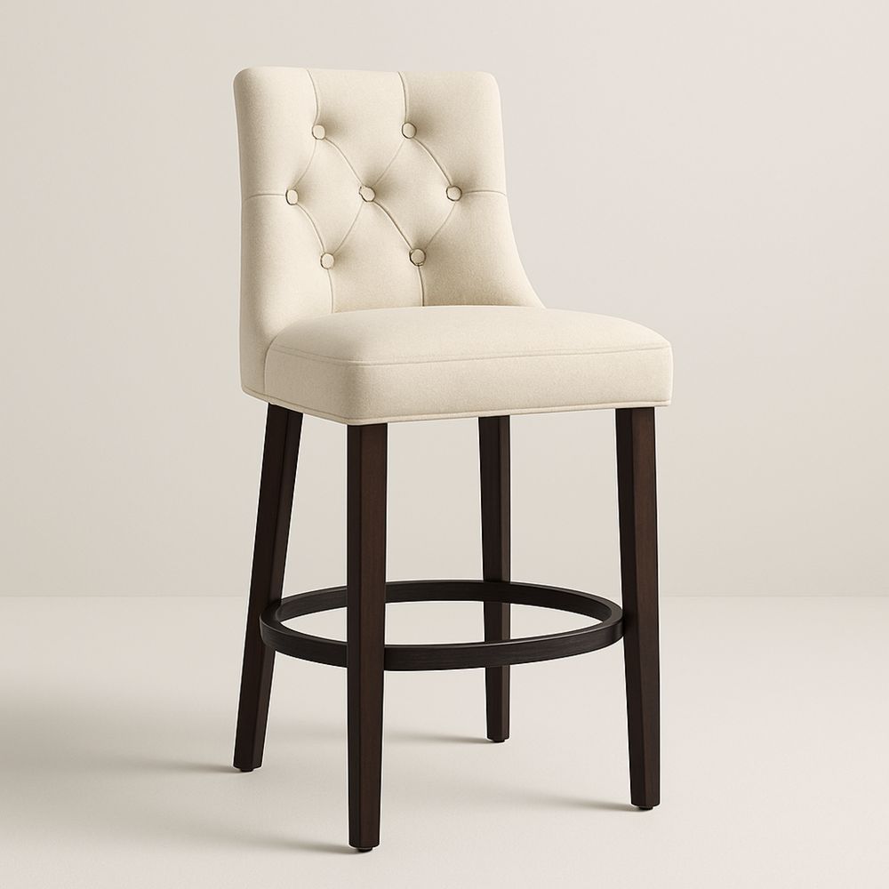 Barkrakk polyester massiv tre lys beige 104 cm