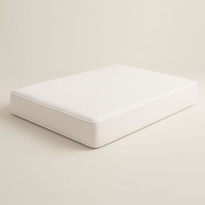 Madrass 160x200 cm Hvit Med Polyester Trekk