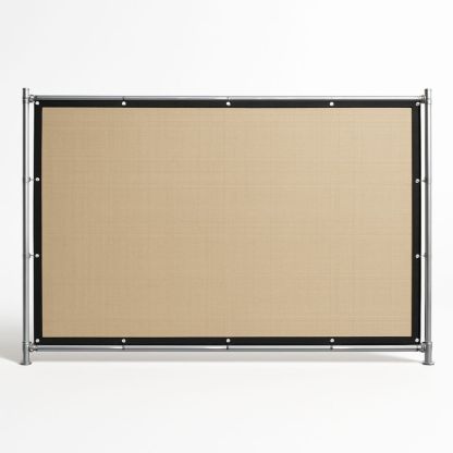 Personvernskjerm Stålramme 180x120cm Polyester Beige