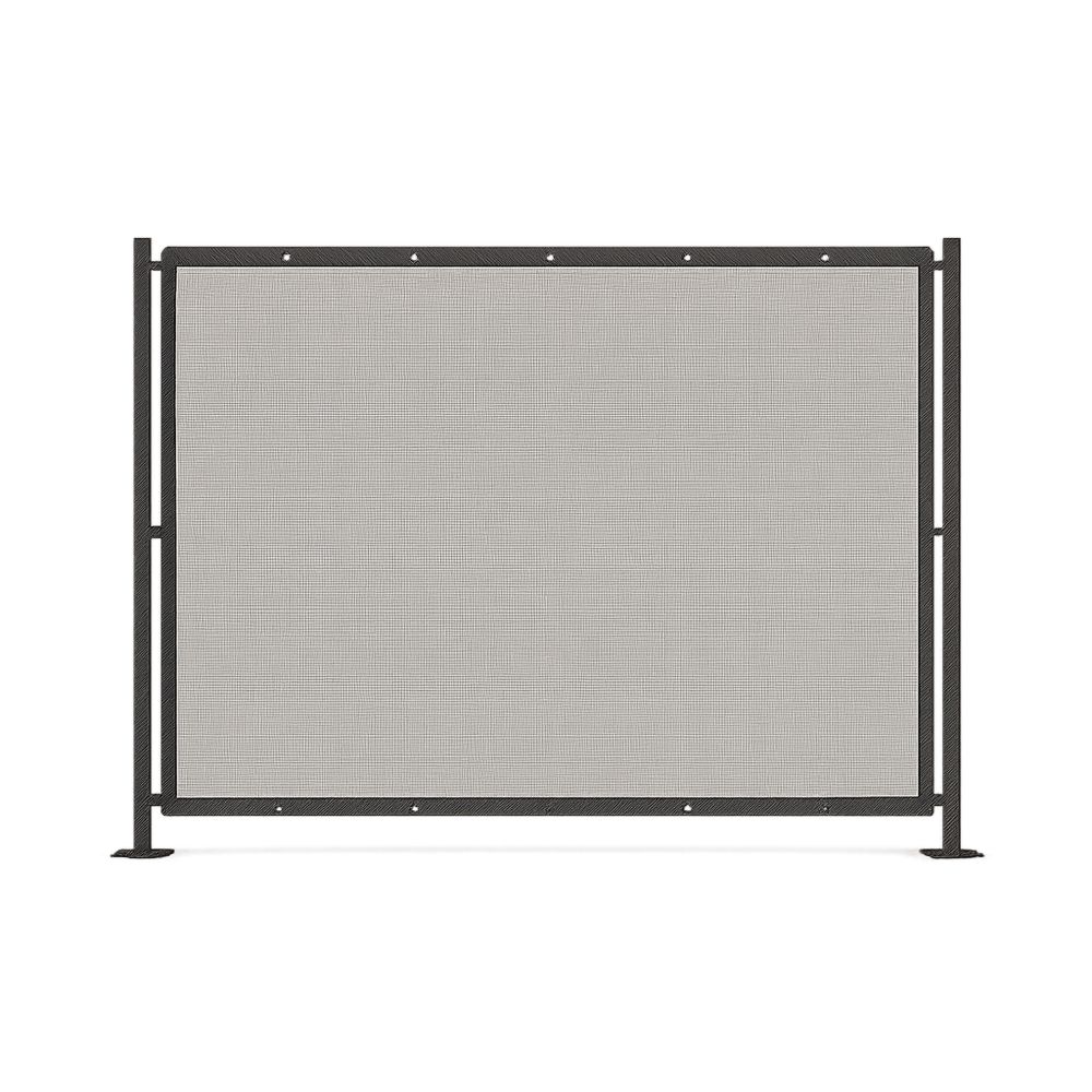 Vindbeskyttende Skjerm med Stålramme 180x180 cm