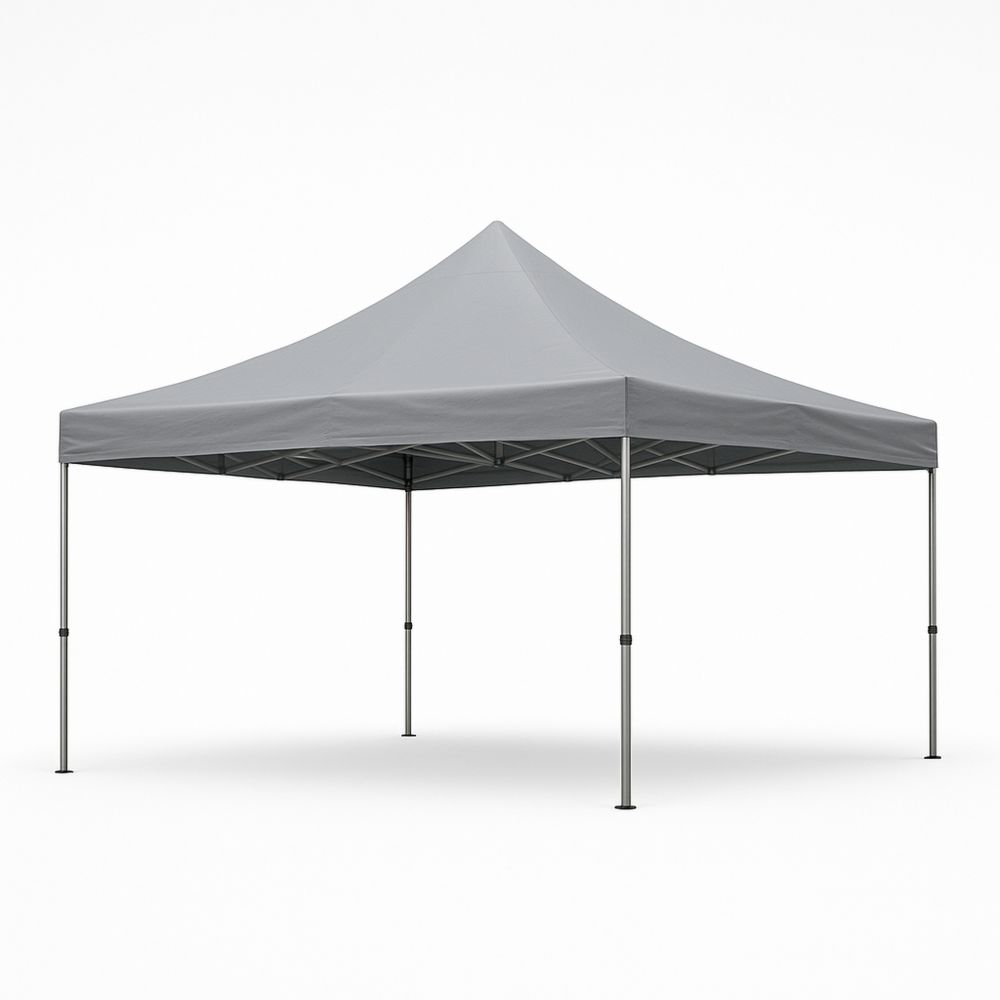 Sammenleggbar telt 3m x 3m stålramme grå