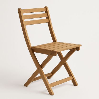 Sammenleggbar stol i tre 83x41x48 cm