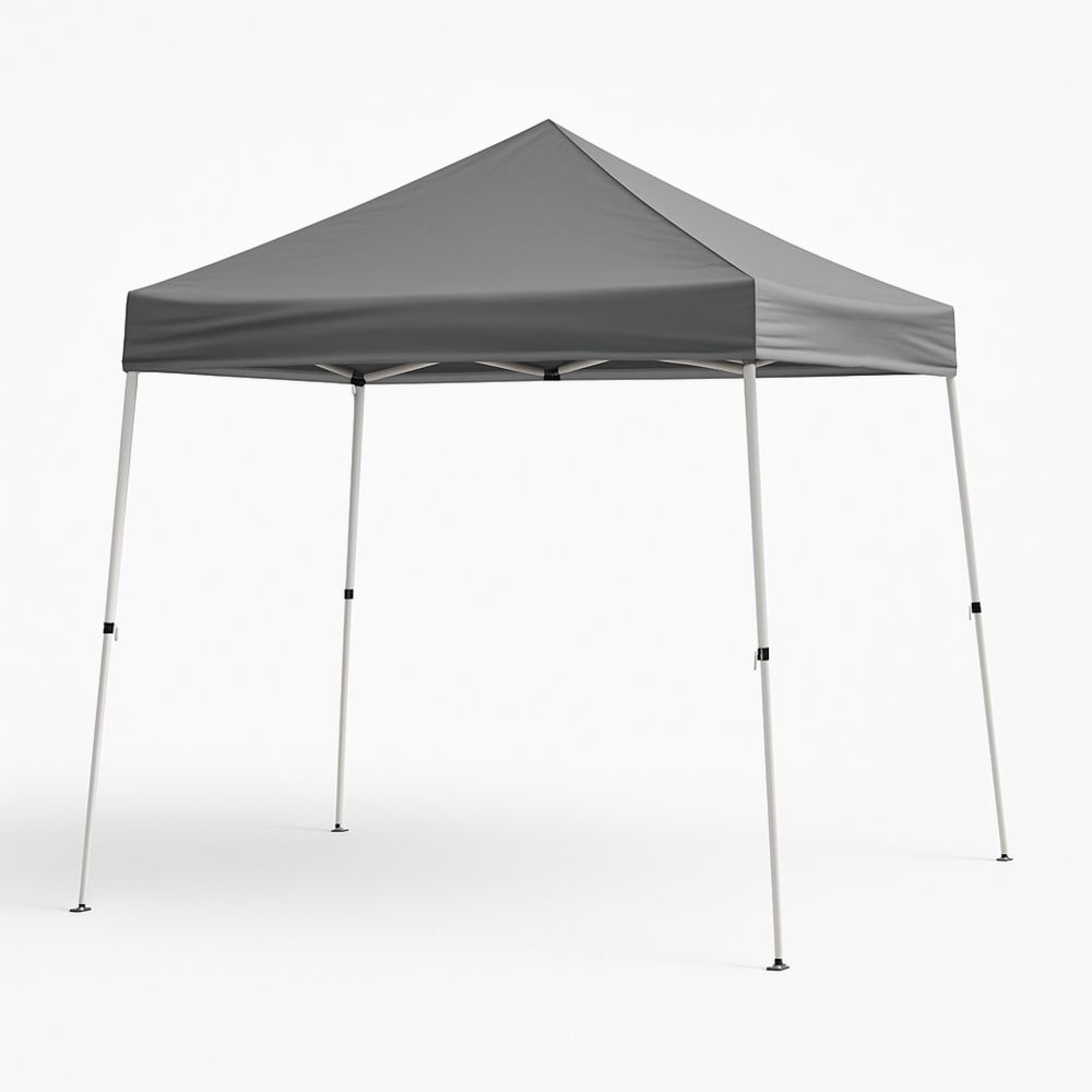 Sammenleggbart pop-up telt 3x3m stålramme polyester grå