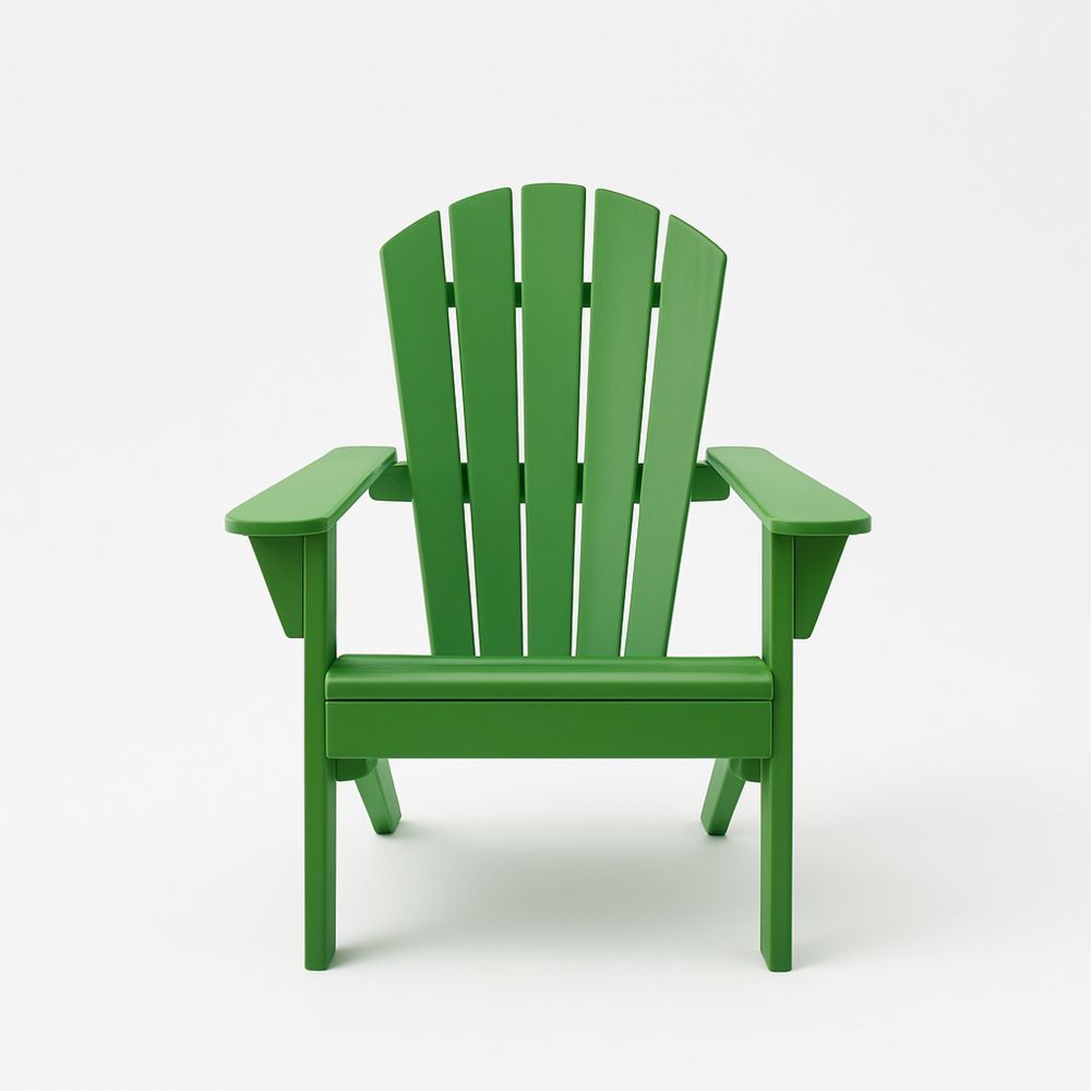 Utendørs Adirondack hagestol i treverk - grønn