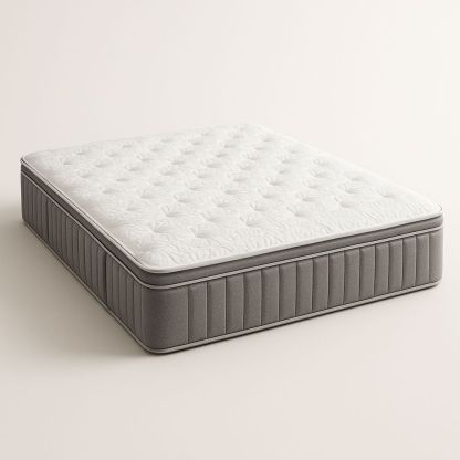 Madrass 180x200 cm Minnefoam Hvit/Grå