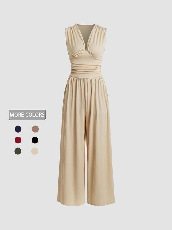 2026 Women's new jumpsuit with pockets Jumpsuit