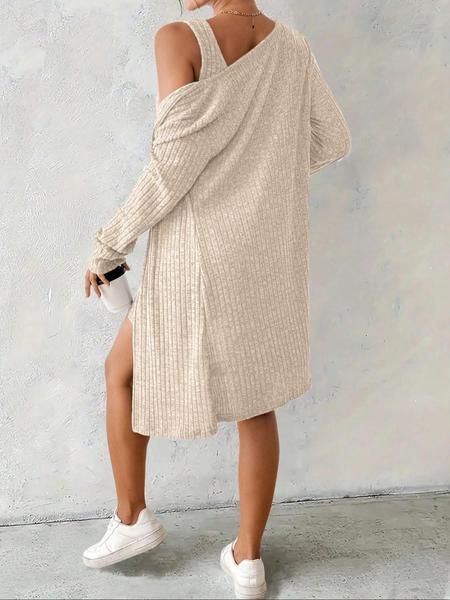 Women's Striped Dress Set, Casual Style, Comfortable Fabric, Fashion Design, Perfect for Daily Wear, Clothes Women's Striped Dress Set, Casual Style, Comfortable Fabric, Fashion Design, Perfect for Daily Wear, Clothes