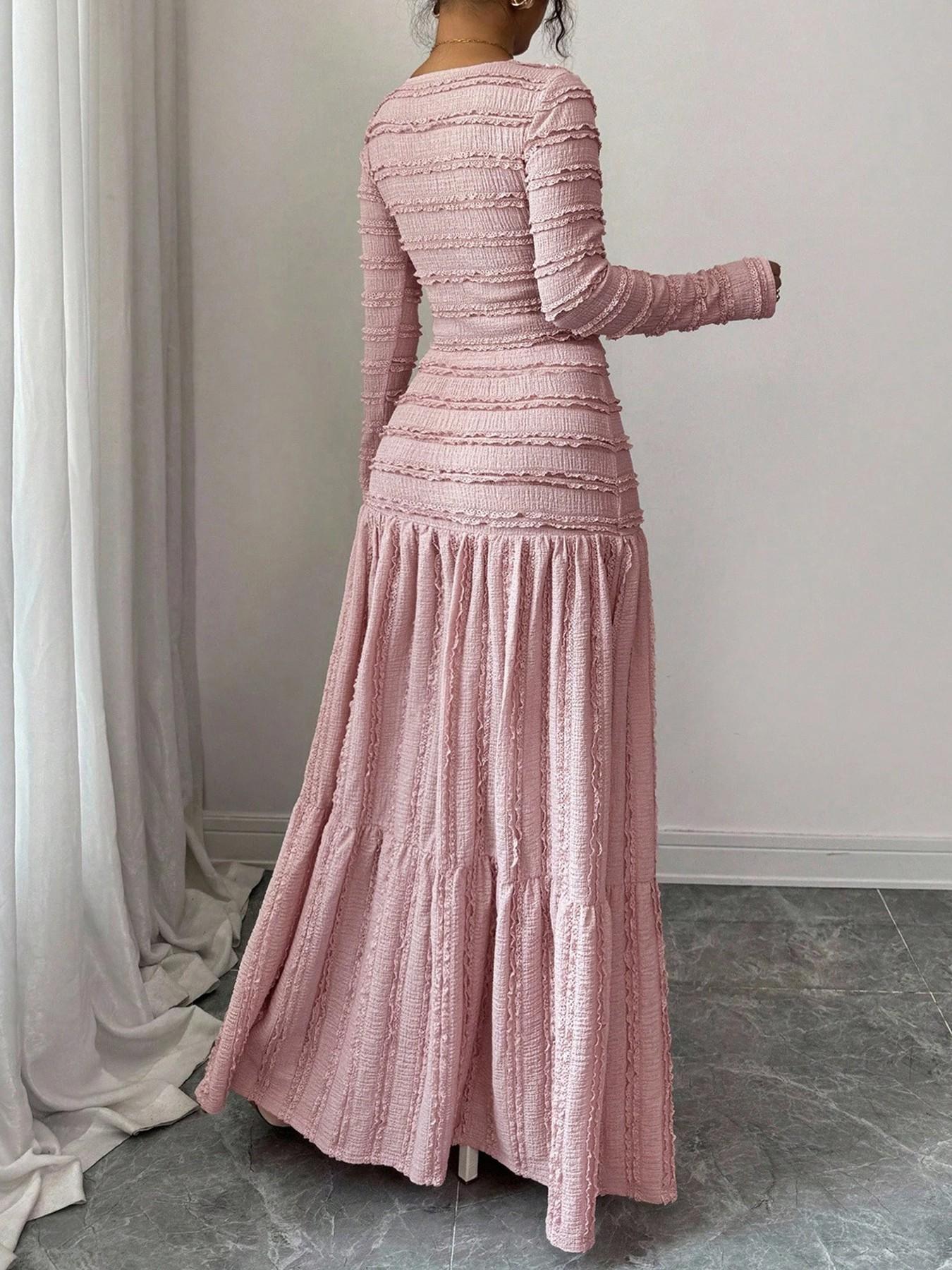 Women's Casual Elegant Party Sweet Cute Long Sleeve Square Neck Dress, Womenswear Stylish Ladies' Formal Evening Wear Elegant Gown, Perfect for Special Occasions Valentine's Day, Sweet And Cute Women's Casual Elegant Party Sweet Cute Long Sleeve Square Neck Dress, Womenswear Stylish Ladies' Formal Evening Wear Elegant Gown, Perfect for Special Occasions Valentine's Day, Sweet And Cute