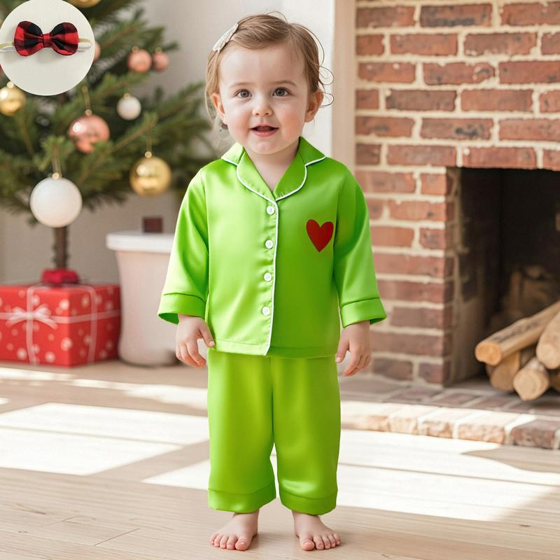 REDWOON Mommy and Me Pajamas Christmas Family Matching Sleepwear Long Sleeve Lapel V Neck Button Down Tops and Elastic Waist Pants Loungewear REDWOON Mommy and Me Pajamas Christmas Family Matching Sleepwear Long Sleeve Lapel V Neck Button Down Tops and Elastic Waist Pants Loungewear