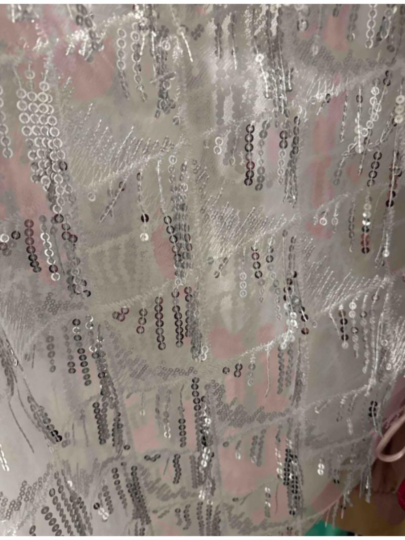 Women's Sexy Transparent Sequin Fringe Mesh Midi Dress, Party Festival Prom Gown, High Waist Fitted Plain Design, All Seasons Women's Sexy Transparent Sequin Fringe Mesh Midi Dress, Party Festival Prom Gown, High Waist Fitted Plain Design, All Seasons