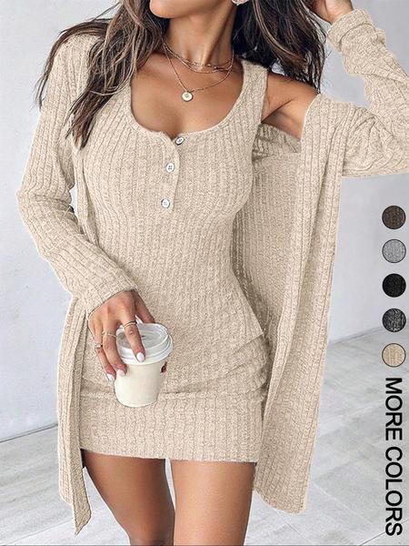 Women's Striped Dress Set, Casual Style, Comfortable Fabric, Fashion Design, Perfect for Daily Wear, Clothes Women's Striped Dress Set, Casual Style, Comfortable Fabric, Fashion Design, Perfect for Daily Wear, Clothes