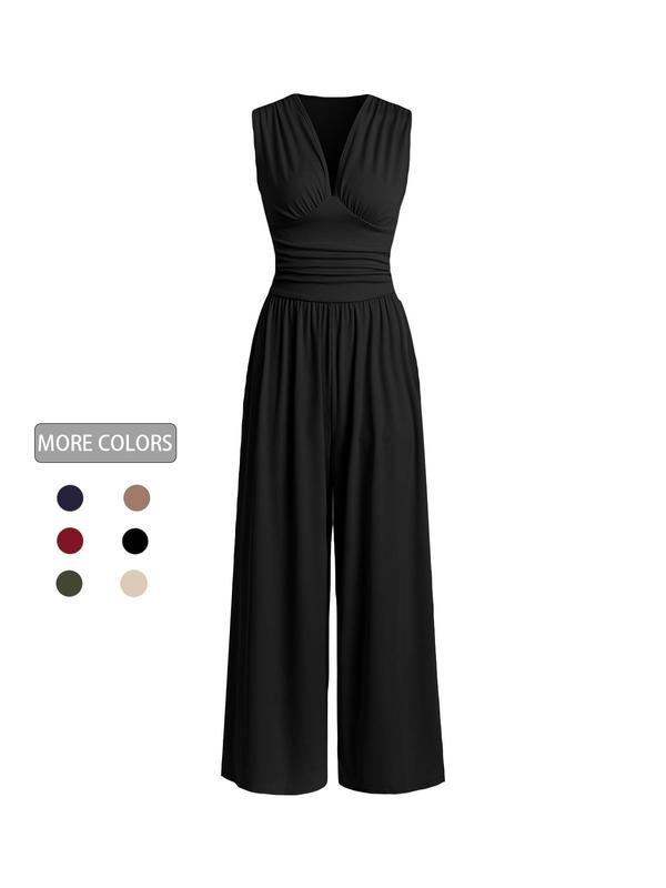 2026 Women's new jumpsuit with pockets Jumpsuit
