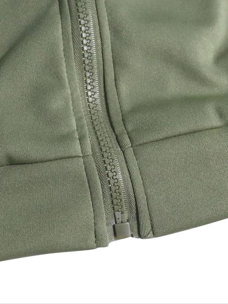 Women's Zipper Jacket & Striped Wide-Leg Pants Set, Streetwear & Casual, Two-Piece Suit for Daily Wear Women's Zipper Jacket & Striped Wide-Leg Pants Set, Streetwear & Casual, Two-Piece Suit for Daily Wear