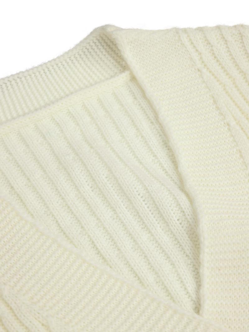 Women's Solid Button Front Sweater & Long Skirt Two-piece Set, Casual Drop Shoulder Long Sleeve Knit Top & High Waist Skirt for Daily Outdoor Wear, Women's Knitwear for Fall & Winter Women's Solid Button Front Sweater & Long Skirt Two-piece Set, Casual Drop Shoulder Long Sleeve Knit Top & High Waist Skirt for Daily Outdoor Wear, Women's Knitwear for Fall & Winter
