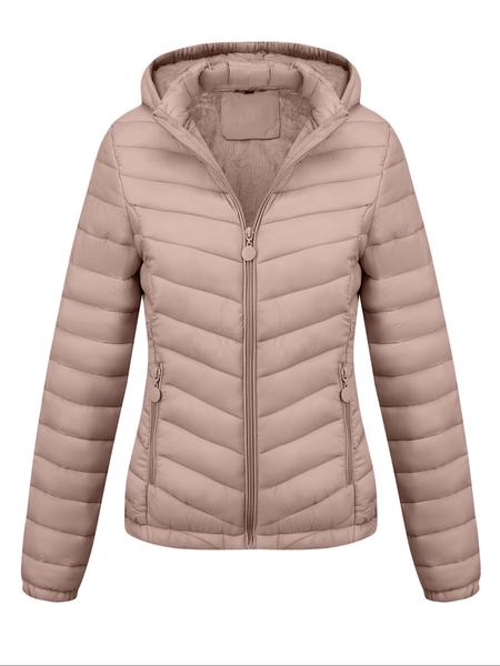 Women's Lightweight Puffer Jacket, Casual Fall & Winter Hooded Coat with Pockets, Warm Daily Commute Outerwear Women's Lightweight Puffer Jacket, Casual Fall & Winter Hooded Coat with Pockets, Warm Daily Commute Outerwear