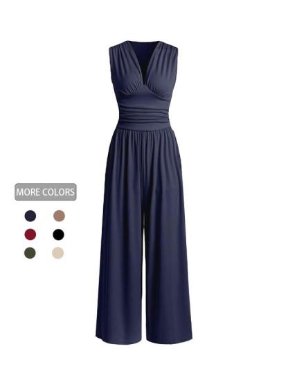 2026 Women's new jumpsuit with pockets Jumpsuit