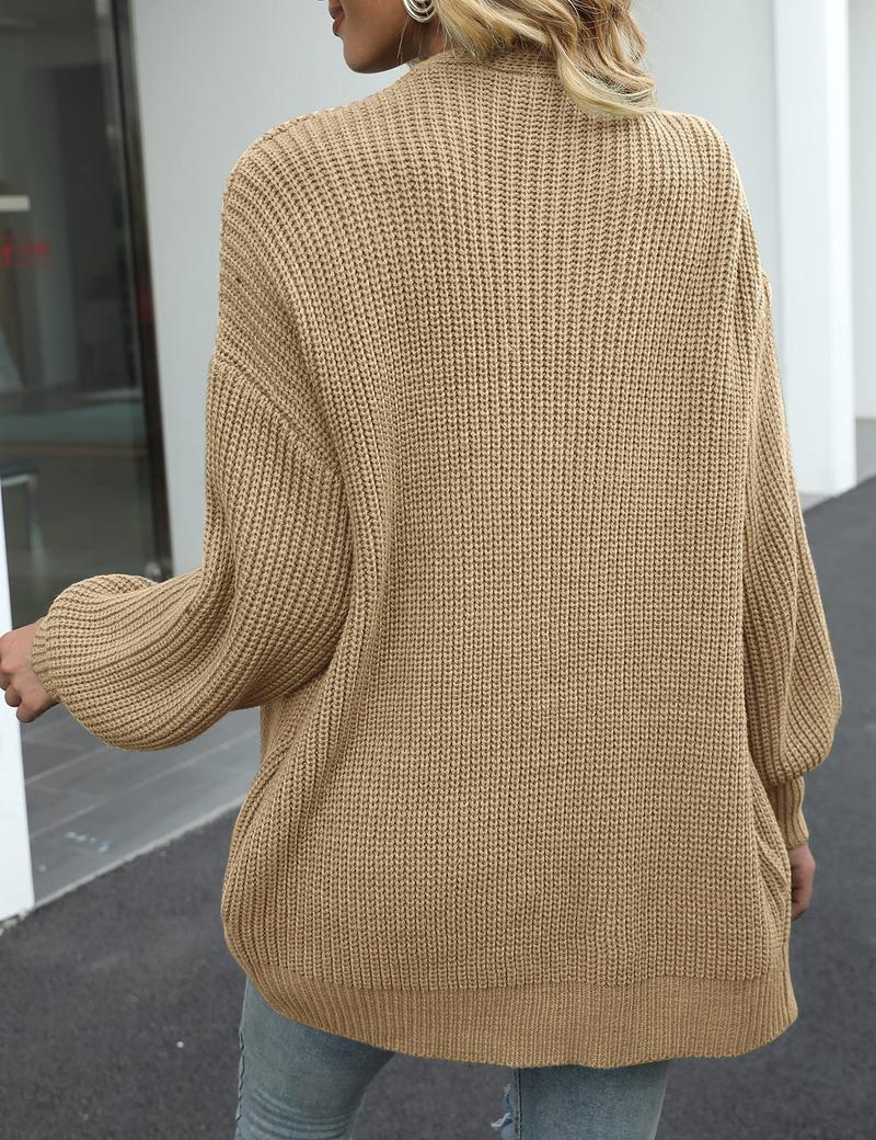 BIGWIG autumn women's long cardigan, batwing sleeves, front placket, ribbed knitted oversized sweater with pockets, light and soft knitted cardigan jacket, light autumn long-sleeved pocket jacket, lantern sleeve long-sleeved sweater, street style jacket BIGWIG autumn women's long cardigan, batwing sleeves, front placket, ribbed knitted oversized sweater with pockets, light and soft knitted cardigan jacket, light autumn long-sleeved pocket jacket, lantern sleeve long-sleeved sweater, street style jacket