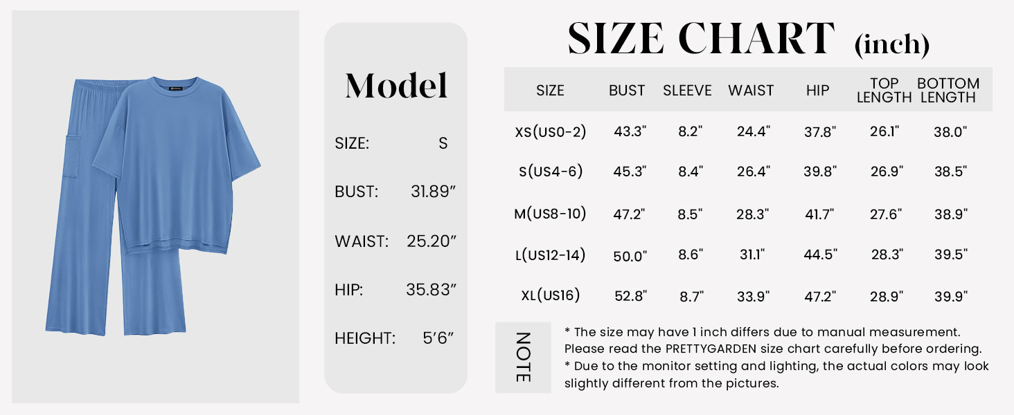 PRETTYGARDEN Loungewear for Women
