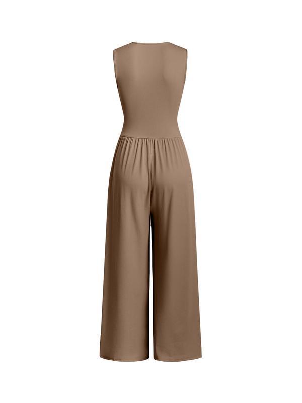 2026 Women's new jumpsuit with pockets Jumpsuit