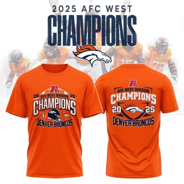DENVER AFC West Champions Denver Broncos T-Shirt 