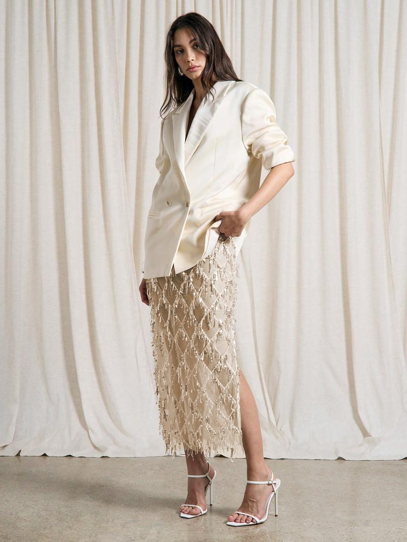 Women's Sexy Transparent Sequin Fringe Mesh Midi Dress, Party Festival Prom Gown, High Waist Fitted Plain Design, All Seasons Women's Sexy Transparent Sequin Fringe Mesh Midi Dress, Party Festival Prom Gown, High Waist Fitted Plain Design, All Seasons