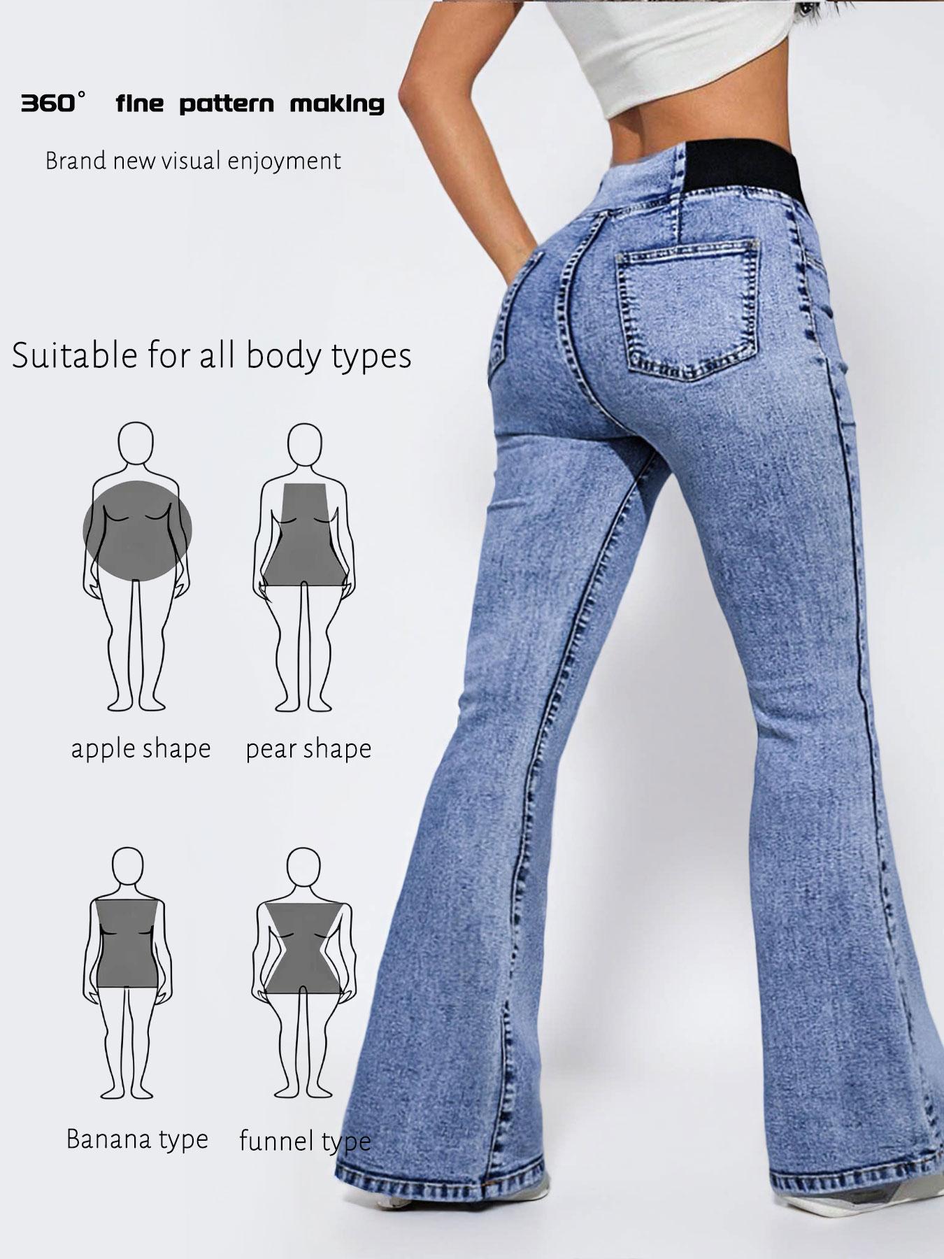 GILIPUR Y2K 2026 Women's Back Shirred Jeans,Mid-To-High Waist Elasticity Waist Flared Jeans,With Pockets,Light Blue Washing Process,Women's Bell-Bottoms Wide-Leg Jeans,Waist-Cinching Design,Yes Denim,Bootcut Jeans,Yess Denim,Red Boots Outfit Tiana,T-Chic GILIPUR Y2K 2026 Women's Back Shirred Jeans,Mid-To-High Waist Elasticity Waist Flared Jeans,With Pockets,Light Blue Washing Process,Women's Bell-Bottoms Wide-Leg Jeans,Waist-Cinching Design,Yes Denim,Bootcut Jeans,Yess Denim,Red Boots Outfit Tiana,T-Chic