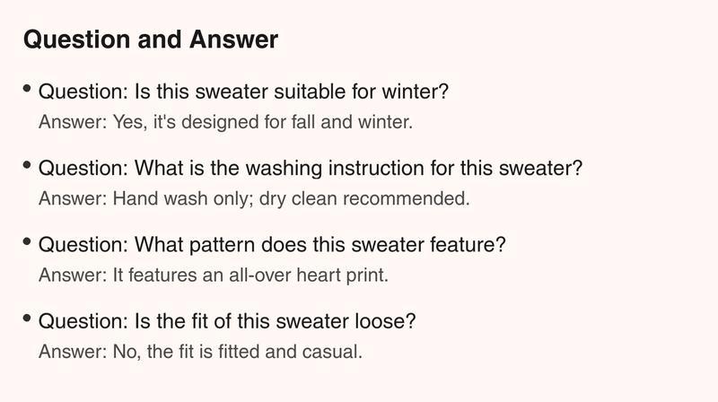 Women's All Over Heart Print Drop Shoulder Sweater, Casual Long Sleeve Round Neck Jumper for Fall & Winter, Fashion Ladies' Knitwear for Daily Wear