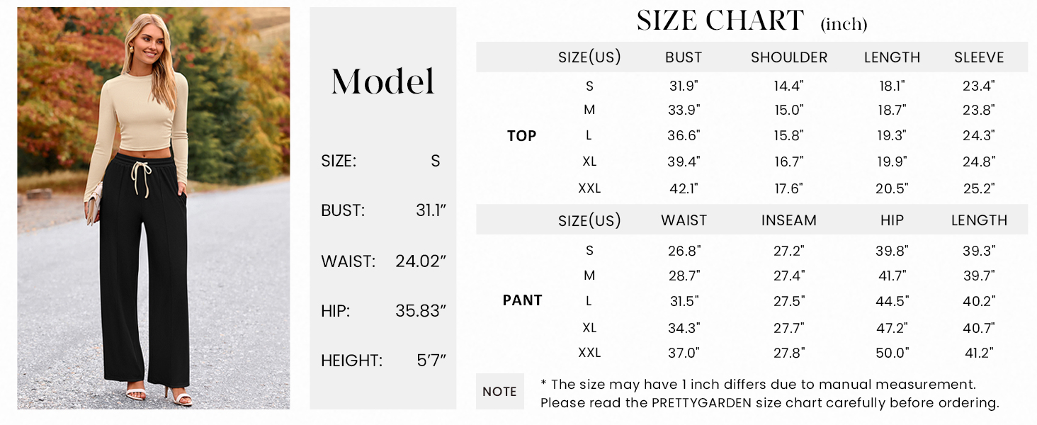 PRETTYGARDEN Womens Comfy Loungewear Sets