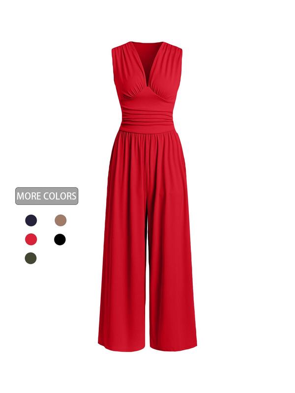 2026 Women's new jumpsuit with pockets Jumpsuit