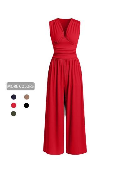 2026 Women's new jumpsuit with pockets Jumpsuit