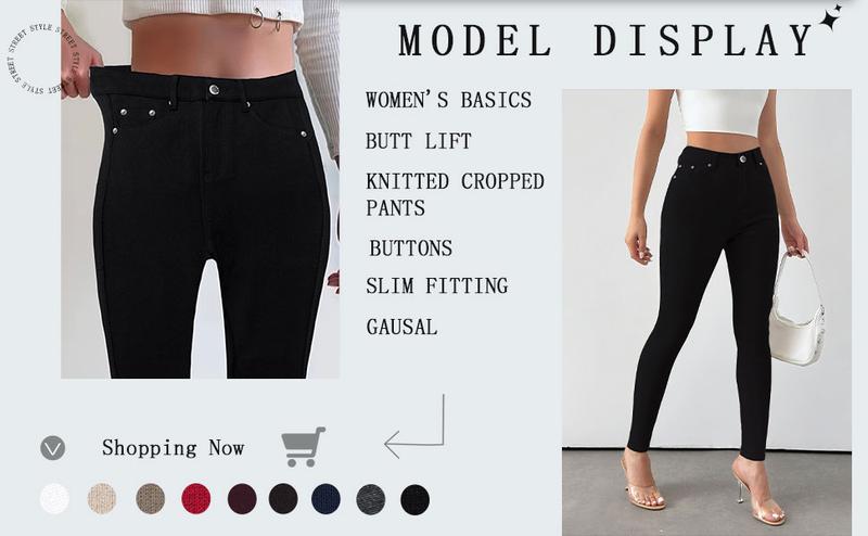 GILIPUR Y2K Women's Plain Pocket Button Leggings, Casual Comfy Skinny Pants for Yoga Gym Workout, Ladies Bottoms for Fall & Winter,T-Chic GILIPUR Y2K Women's Plain Pocket Button Leggings, Casual Comfy Skinny Pants for Yoga Gym Workout, Ladies Bottoms for Fall & Winter,T-Chic