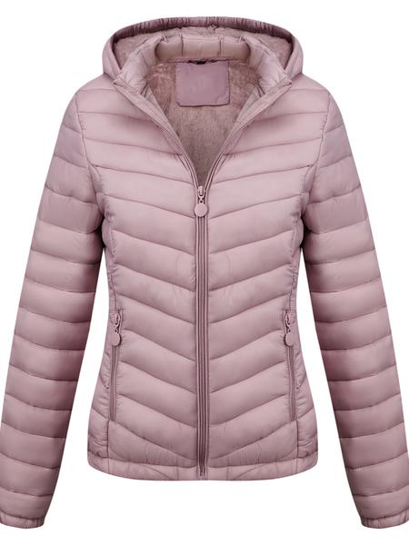 Women's Lightweight Puffer Jacket, Casual Fall & Winter Hooded Coat with Pockets, Warm Daily Commute Outerwear Women's Lightweight Puffer Jacket, Casual Fall & Winter Hooded Coat with Pockets, Warm Daily Commute Outerwear