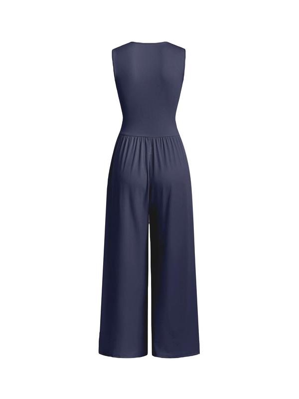 2026 Women's new jumpsuit with pockets Jumpsuit