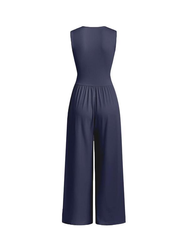2026 Women's new jumpsuit with pockets Jumpsuit