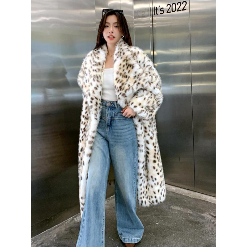 It's2022 Women's Leopard Print Faux Fur Coat Long Sleeve Waterfall Collar Fuzzy Coat for Fall & Winter Loose-Fitting Elegant Fit Daily Wear Jacket Soft & Comfortable Multicolor Outerwear It's2022 Women's Leopard Print Faux Fur Coat Long Sleeve Waterfall Collar Fuzzy Coat for Fall & Winter Loose-Fitting Elegant Fit Daily Wear Jacket Soft & Comfortable Multicolor Outerwear